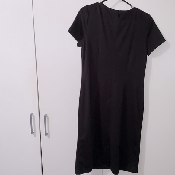 BNWOT black dress with diamond neckline - Picture 3 of 6